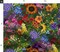 Maximalist Floral Lush Wildflowers Bright Colorful Rainbow Garden Botany Custom Printed Fabric by Spoonflower Various Fabrics by the Yard or Fat Quarter